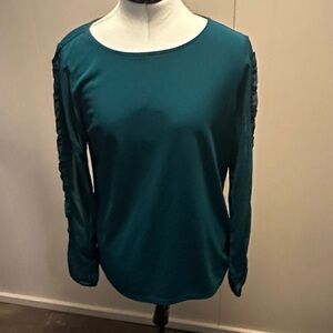 Ann Taylor Teal Long Sleeve Top